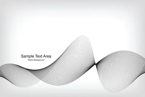 Abstract Modern Wave Line Pattern Stock Illustration