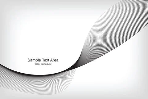 Abstract Modern Wave Line Pattern Stock Illustration