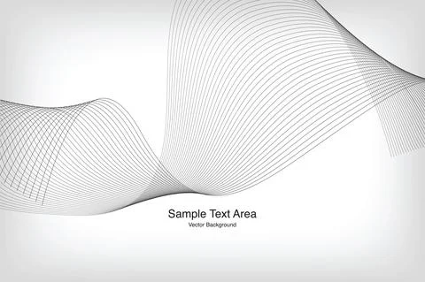 Abstract Modern Wave Line Pattern Stock Illustration