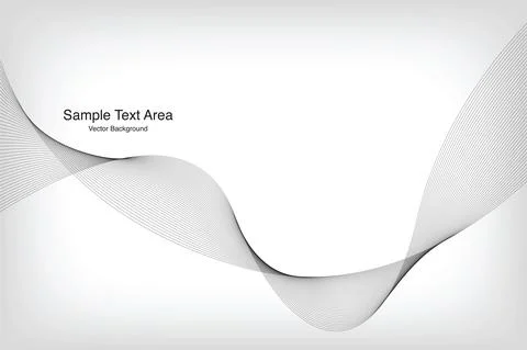 Abstract Modern Wave Line Pattern Stock Illustration