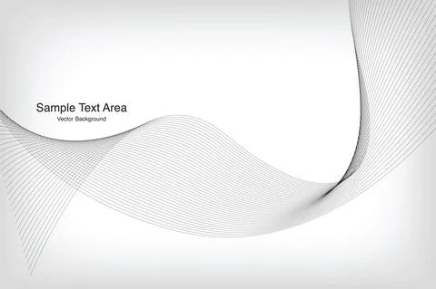 Abstract Modern Wave Line Pattern Stock Illustration