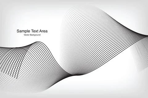 Abstract Modern Wave Line Pattern Stock Illustration
