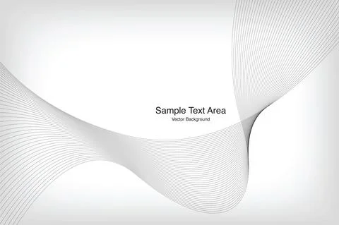 Abstract Modern Wave Line Pattern Stock Illustration