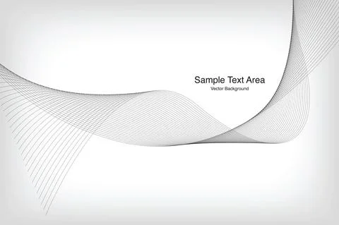 Abstract Modern Wave Line Pattern Stock Illustration