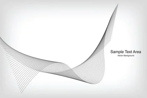 Abstract Modern Wave Line Pattern Stock Illustration