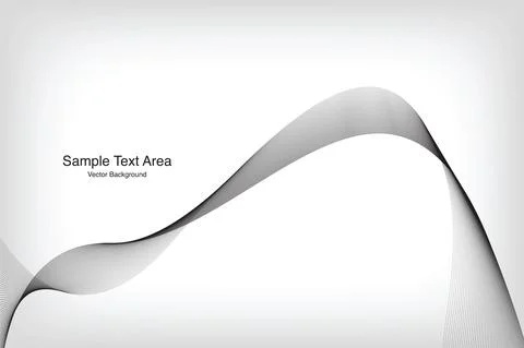 Abstract Modern Wave Line Pattern Stock Illustration