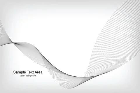 Abstract Modern Wave Line Pattern Stock Illustration