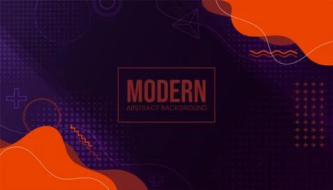 Abstract modern wavy memphis background vector Illustrazione stock