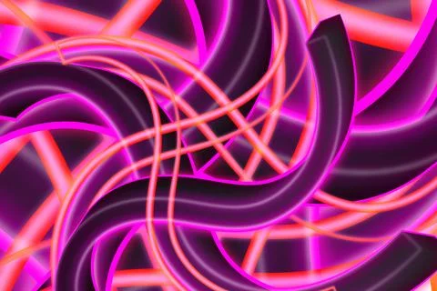Abstract modern wavy style with 3d lines creative with pink color vector イラスト素材