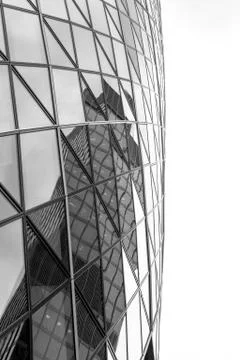 Abstract Modern Window Building Reflection Stock Photos