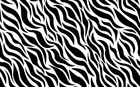 Abstract modern zebra seamless pattern. Animals trendy background. White and Illustrazione stock