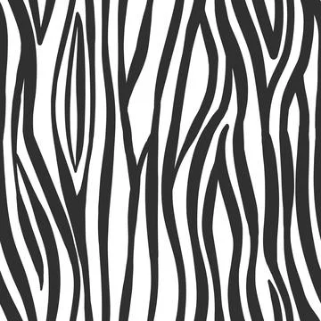 Abstract modern zebra seamless pattern. Animals trendy background. White and Illustrazione stock