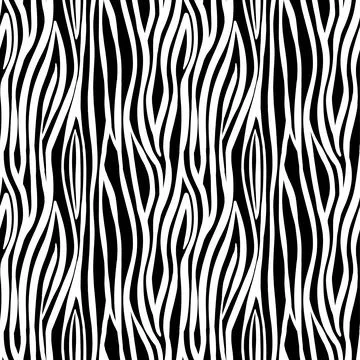 Abstract modern zebra seamless pattern. Animals trendy background. White and Illustrazione stock