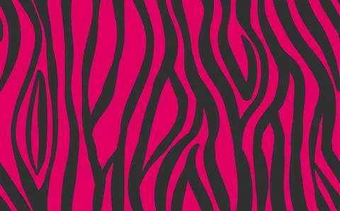 Abstract modern zebra seamless pattern. Animals trendy background. Pink and Stock Illustration