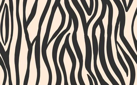 Abstract modern zebra seamless pattern. Animals trendy background. White and Illustrazione stock