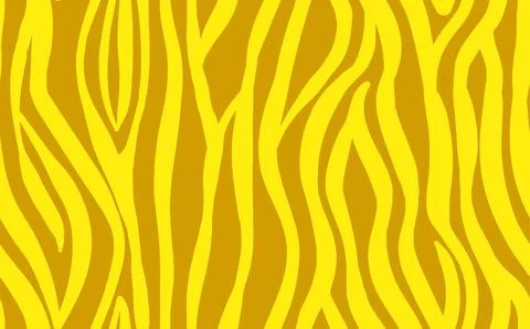 Abstract modern zebra seamless pattern. Animals trendy background. Yellow Stock Illustration