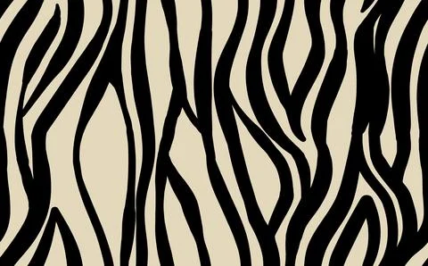 Abstract modern zebra seamless pattern. Animals trendy background. White and Stock Illustration