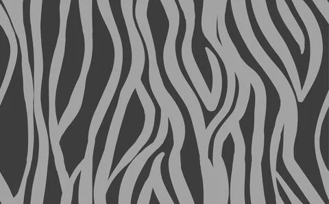 Abstract modern zebra seamless pattern. Animals trendy background. Grey Stock Illustration