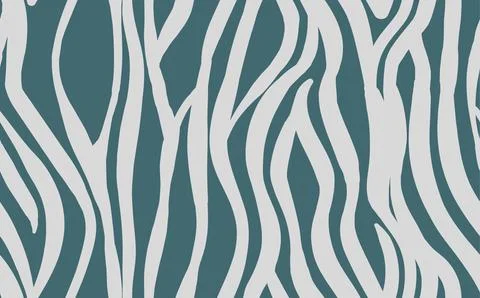 Abstract modern zebra seamless pattern. Animals trendy background. Blue Stock Illustration