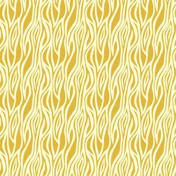Abstract modern zebra seamless pattern. Animals trendy background. Yellow and Illustrazione stock
