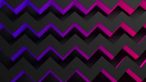 Abstract modern zigzag composition with colorful gradient pink, vivid, purple Stock Footage 139069788