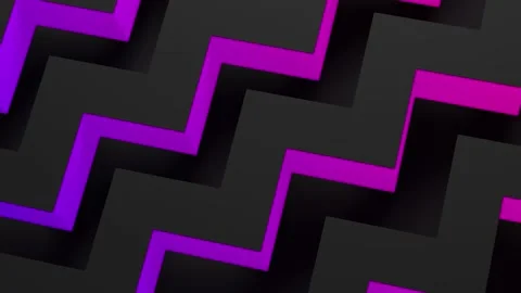 Abstract modern zigzag composition with colorful gradient pink, vivid, purple Stock Footage 139069791