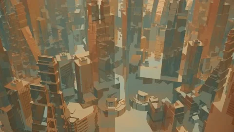 Abstract mograph city Stock Footage 145220834