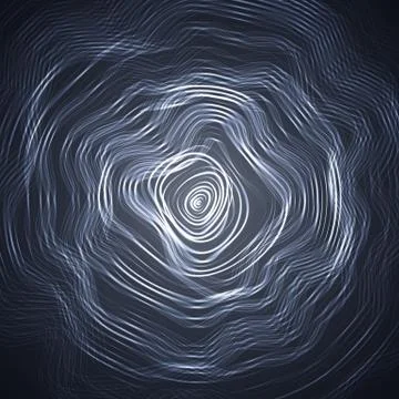 Abstract Moire Texture Vector. Moire Waves. Modern Creative Backdrop. Moire Illustrazione stock