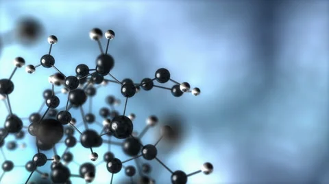 Abstract molecular background. Stock Footage 61364990