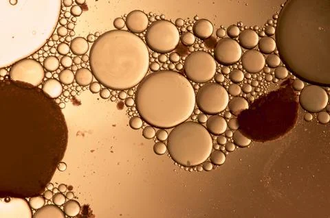 Abstract molecular close up of circles Stock Photos