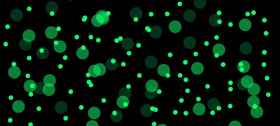 Abstract Molecular Scatter Simulation on Black Scientific Background Иллюстрация
