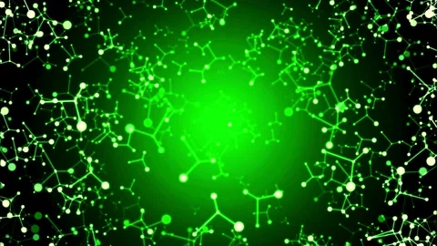 Abstract Molecular Structure in 4K | Science, Medicine, and Technology Concept Vídeo Stock 300767267