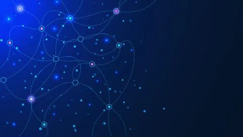 Abstract molecular structure and genetic engineering Stock Illustration
