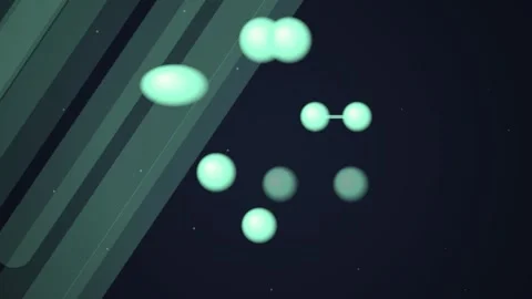 Abstract Molecular Structure Animation: Science, Chemistry, and Biology Con.. Stock Footage 348423701