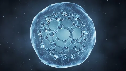 Abstract molecular structure animation, scientific research and nanotechnol.. Vídeos de archivo 332151920