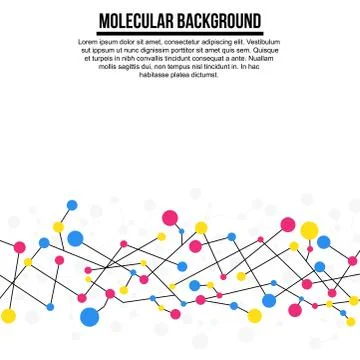 Abstract molecular structure background Illustrazione stock