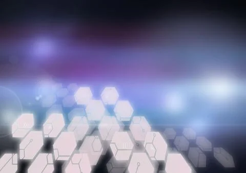 Abstract molecular structure background Stock Photos