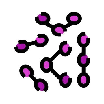 Abstract molecular structure creating digital network connections Stock Illustration