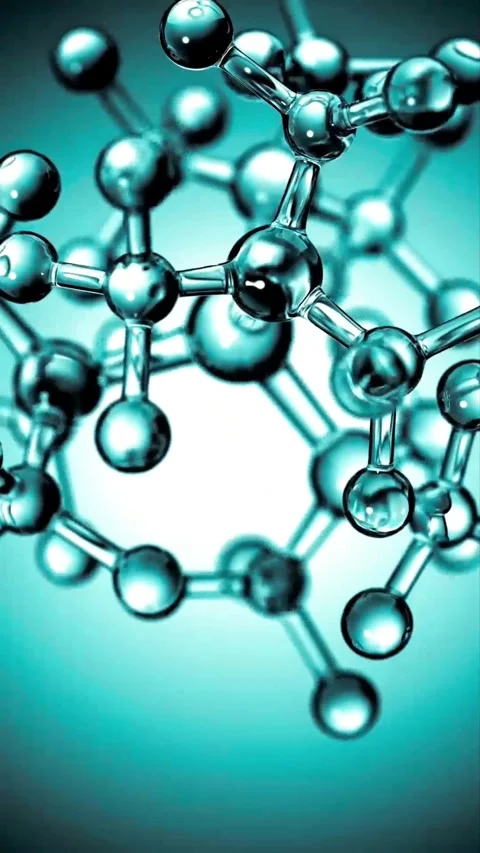 Abstract molecular structure forming and dissolving motion. Stock Footage 340470261