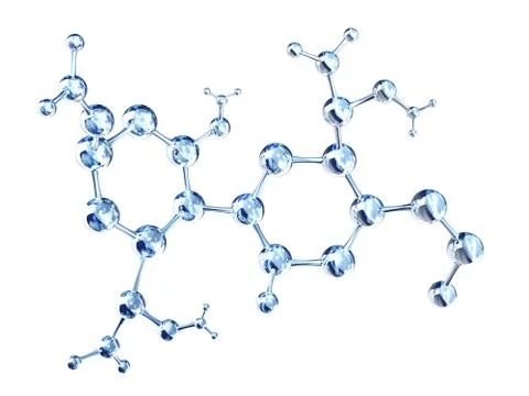 Abstract molecular structure Stock Illustration