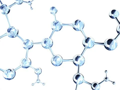 Abstract molecular structure Stock Illustration