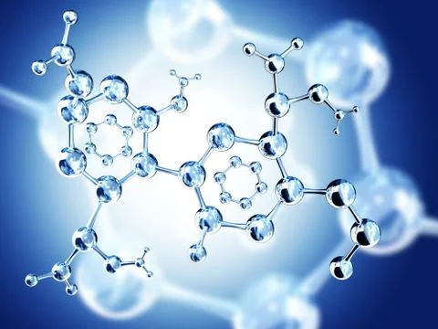 Abstract molecular structure Stock Illustration