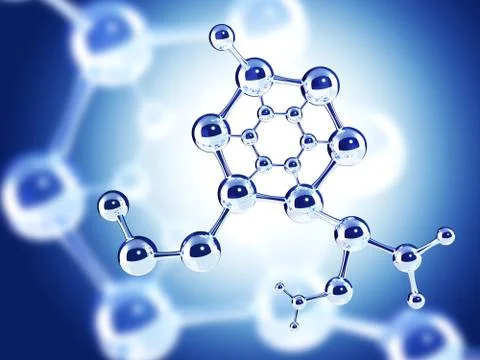 Abstract molecular structure Stock Illustration