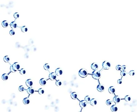 Abstract molecular structure Stock Illustration