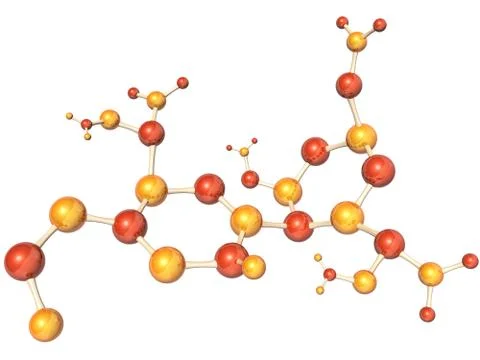 Abstract molecular structure Stock Illustration