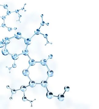Abstract molecular structure Stock Illustration