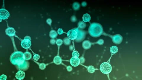 Abstract molecular structure Stock Illustration