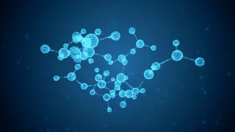 Abstract molecular structure Stock Illustration