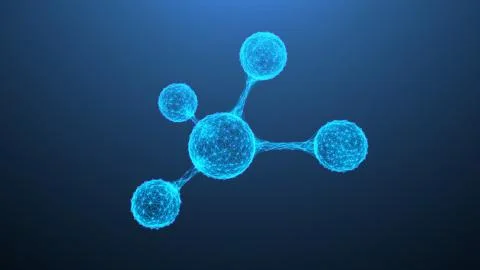 Abstract molecular structure Stock Illustration