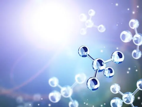 Abstract molecular structure Stock Illustration
